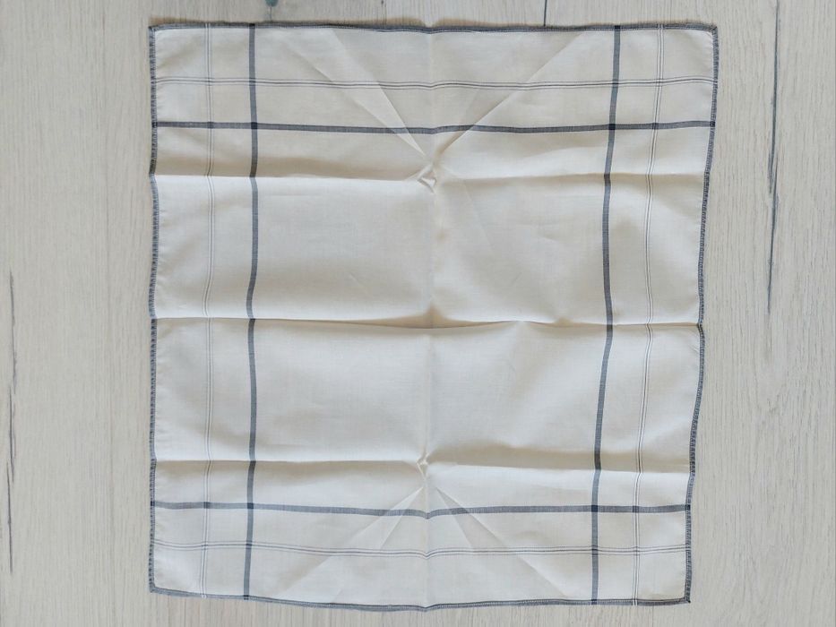 Chusteczki męskie materiałowe retro PRL