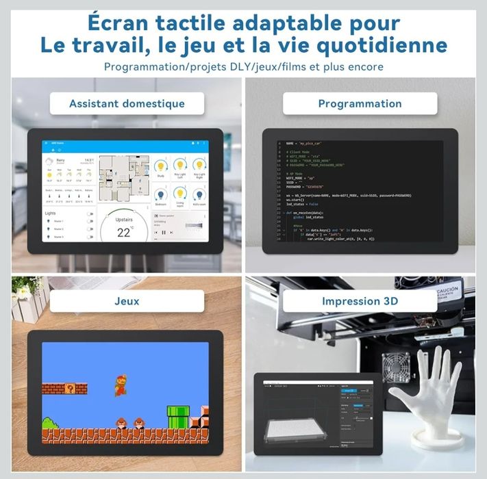 Ekran dotykowy SunFounder IPS HD do Raspberry Pi 5