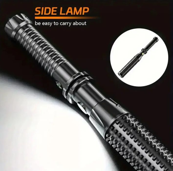 Ліхтар світлодіодний + COB, акумуляторний USB