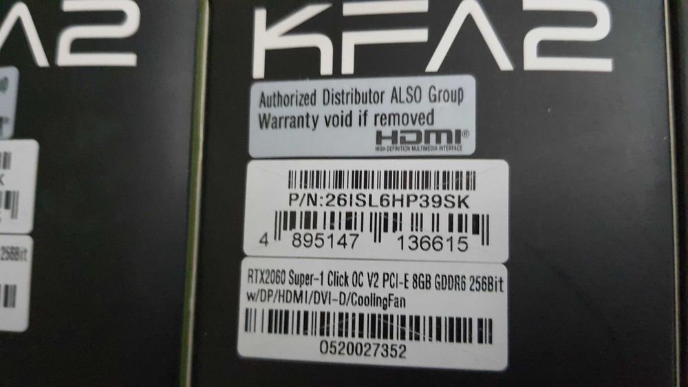 NVIDIA Geforce RTX 2060 Super 8GB