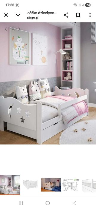 Łóżko 70x140 dla dziecka