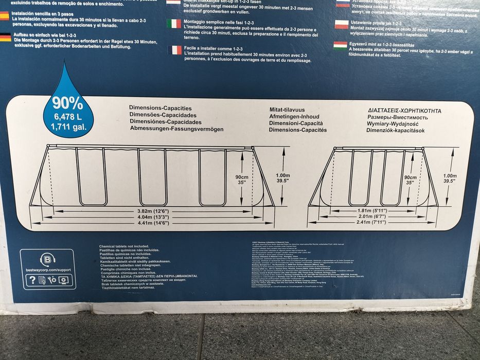 Basen bestway z pompą piaskową