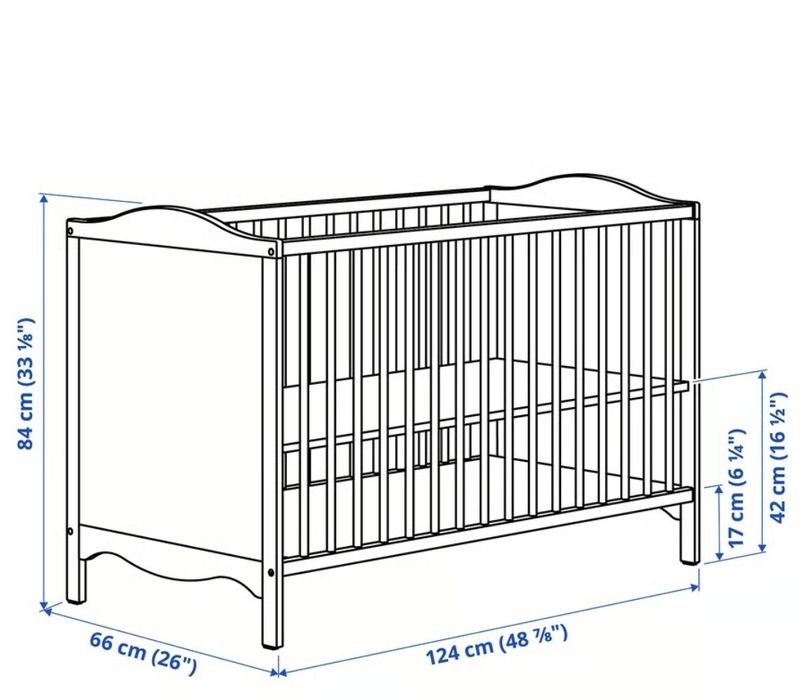 Berço bebé ikea c/Colchao