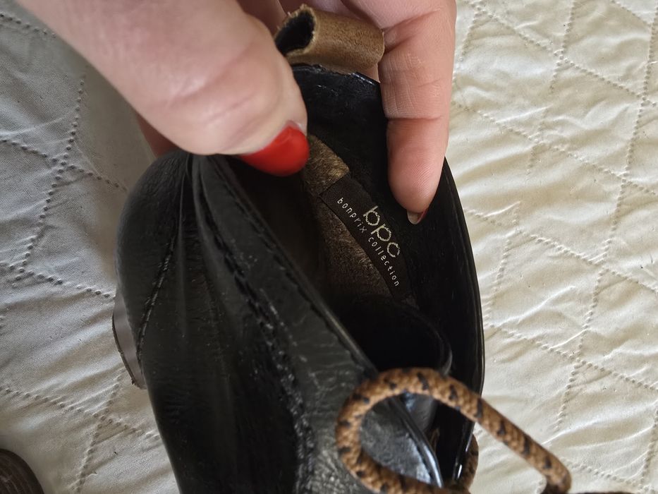 Botki czarne 37, buty na słupku