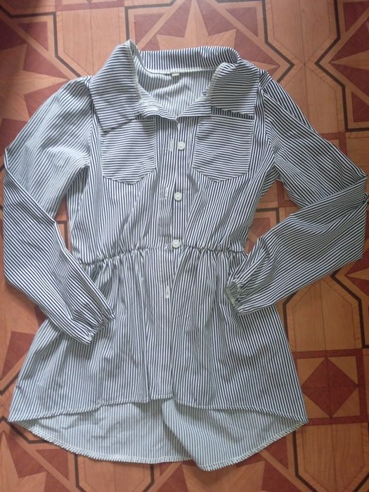 Блузка та джинсова юбочка на дівчинку