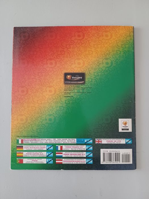 Caderneta Panini Euro 2004 completa