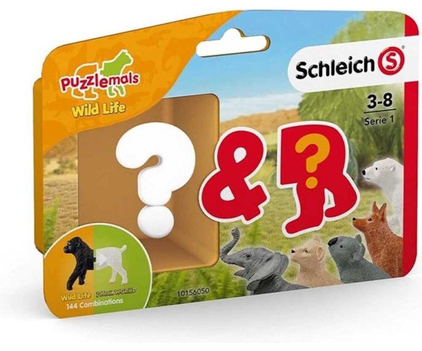 Schleich Puzzlemals Figurki Kolekcjonerskie Wild Life Niespodzianka