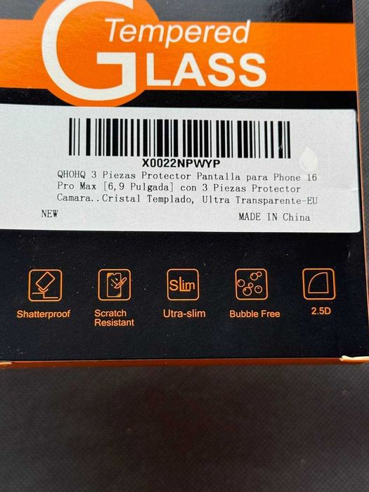 Набір Захисне скло QHOHQ для iPhone 16 Pro Max — 3 ШТ на камери лінзи