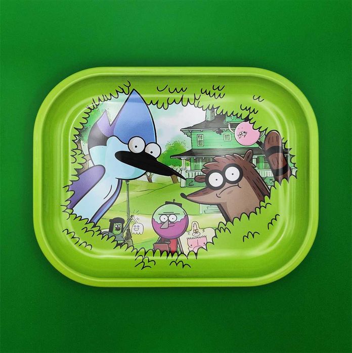 metalowa Tacka do rollowania Regular Show / Zwyczajny serial 14x18 cm