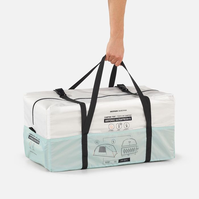 Tenda de campismo com varetas ARPENAZ 6 ULTRAFRESH - 6 Pessoas