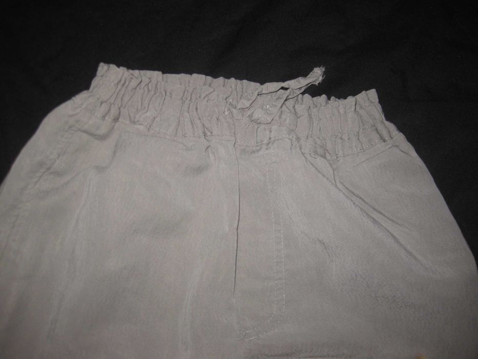 11-12 років, сірі штани брюкі Zara джогери, мокрий шовк