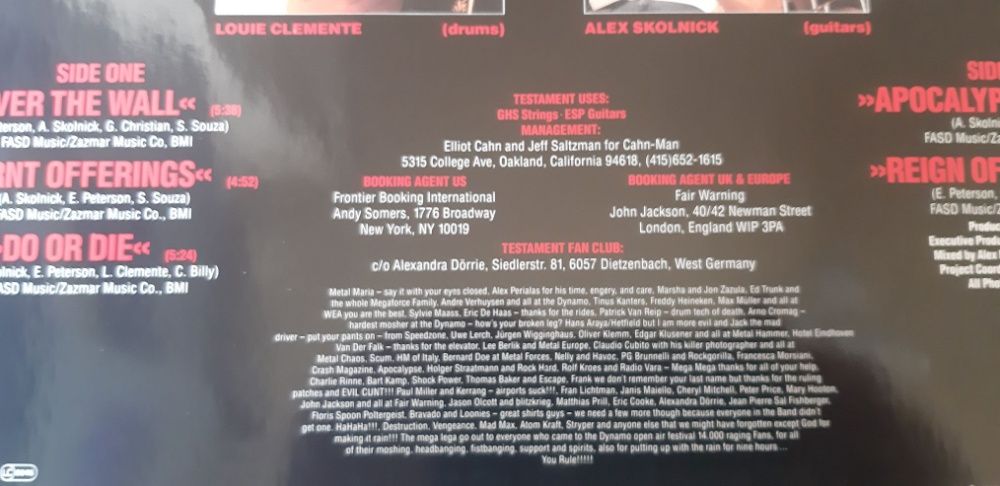 TESTAMENT-Live At Eindhoven 1987 idealna metal