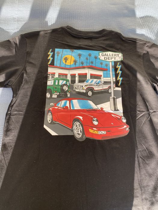 Gallery Dept T-shirt negra porsche 911 preta