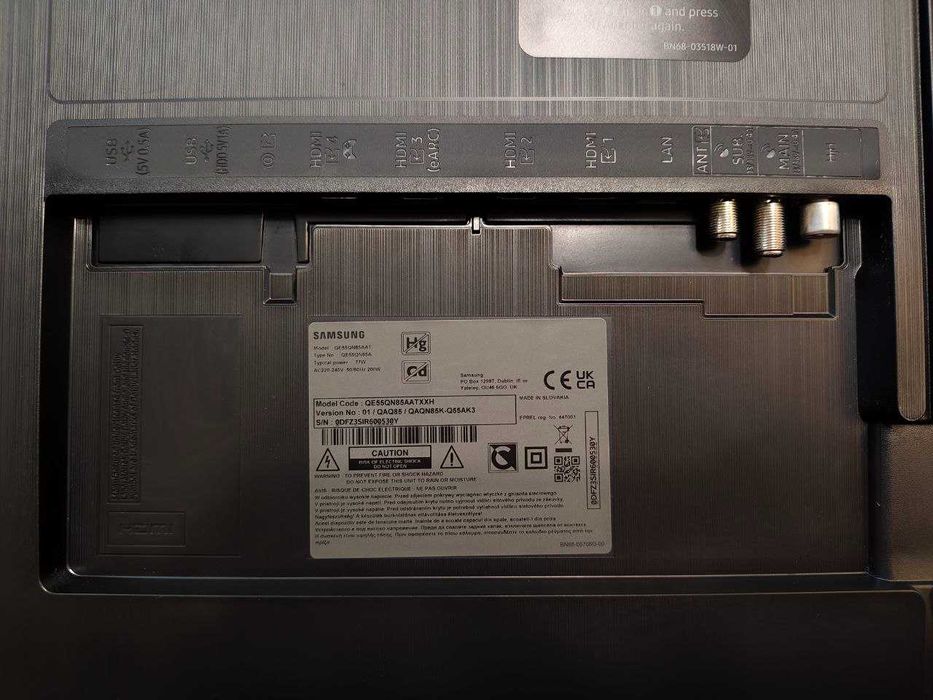Sprzedam telewizor Samsung 55 QE55QN85A na części – uszkodzona matryca