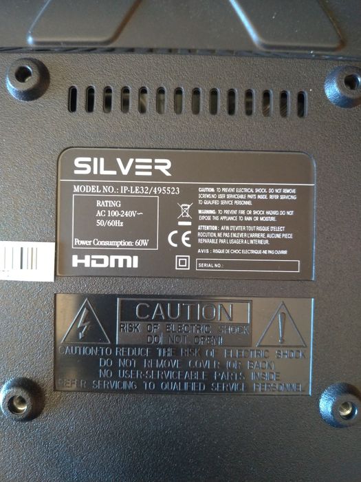 TV silver 32 polegadas (ecrã partido)