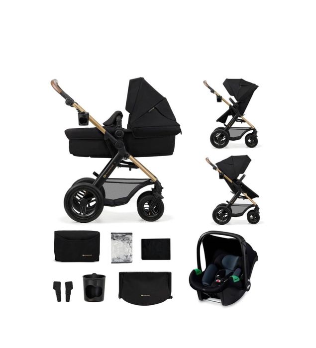 Trio Bebe Kinderkraft Moov 2 Air Preto - Novo