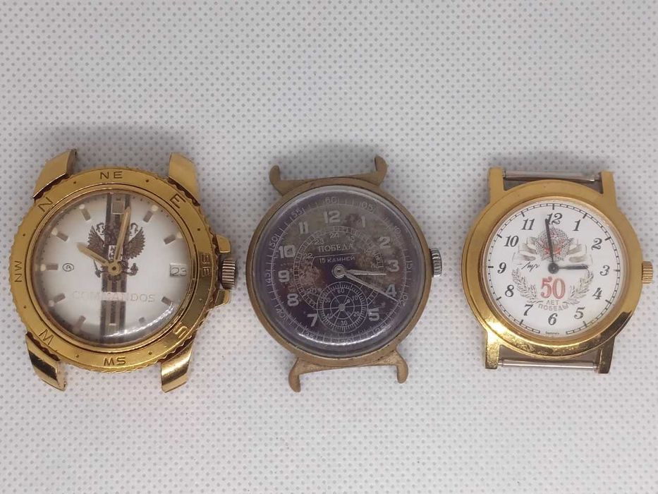 Часы механика восток командос, луч 50 лет победы, победа радар