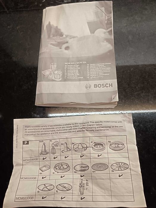 Bosch Food Processor MCM553/554