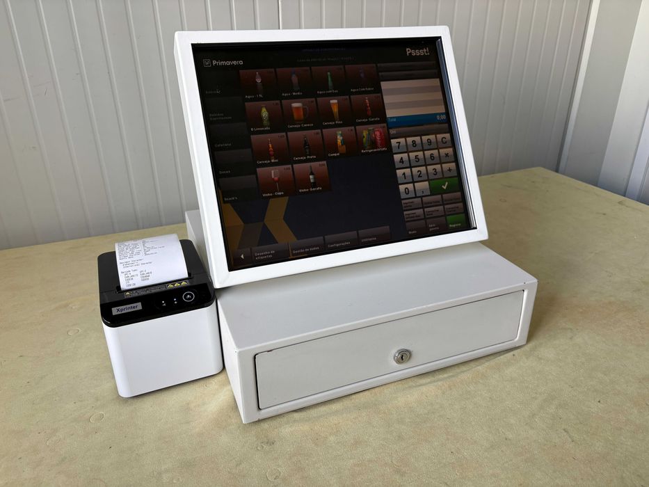 POS TouchScreen / Caixa registadora + programa novo + Garantia
