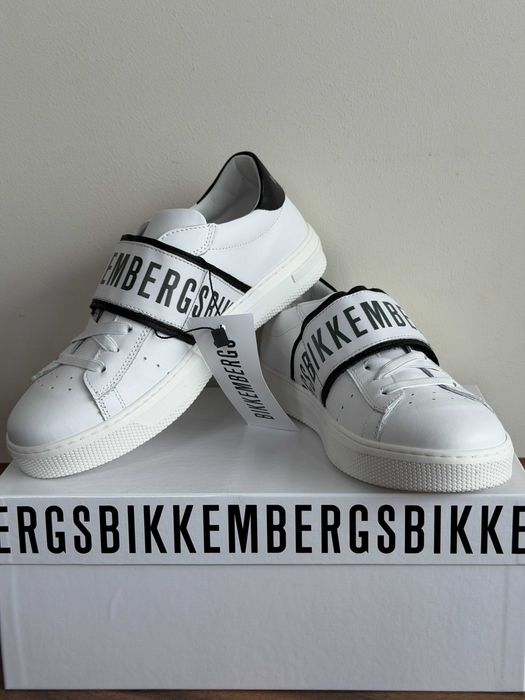 Nowe Skórzane Sneakersy Buty Premium Bikkembergs Rozmiar 37 (24cm)