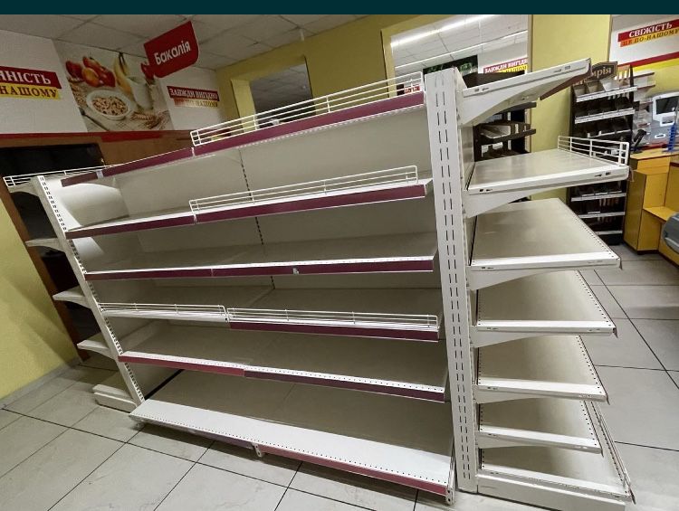 Стелажі торгові. Вітрини. Стелаж хлібний.Стелаж острівний.Modern Excpo