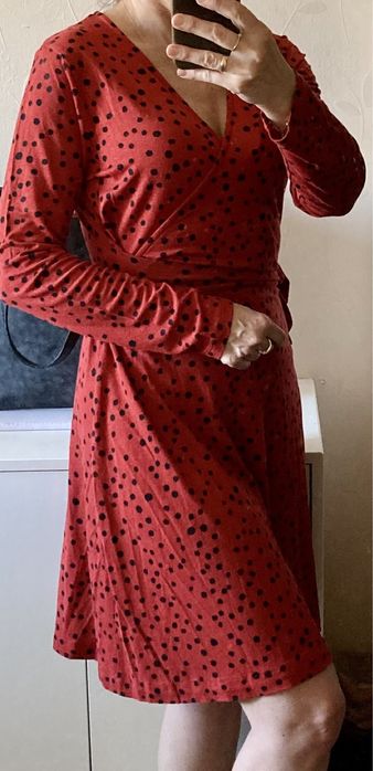 Sukienka w grochy papaya rozm. 38