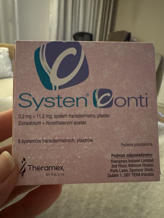 Systen Conti 8 plastrów, 3,2 mg + 11,2 mg