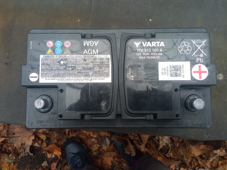 Аккумулятор Varta AGM 75.