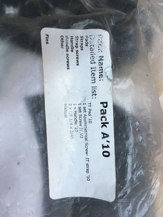 Straps e fins prancha Kitesurf RRD