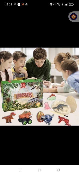 Kalendarz adwentowy dinozaury