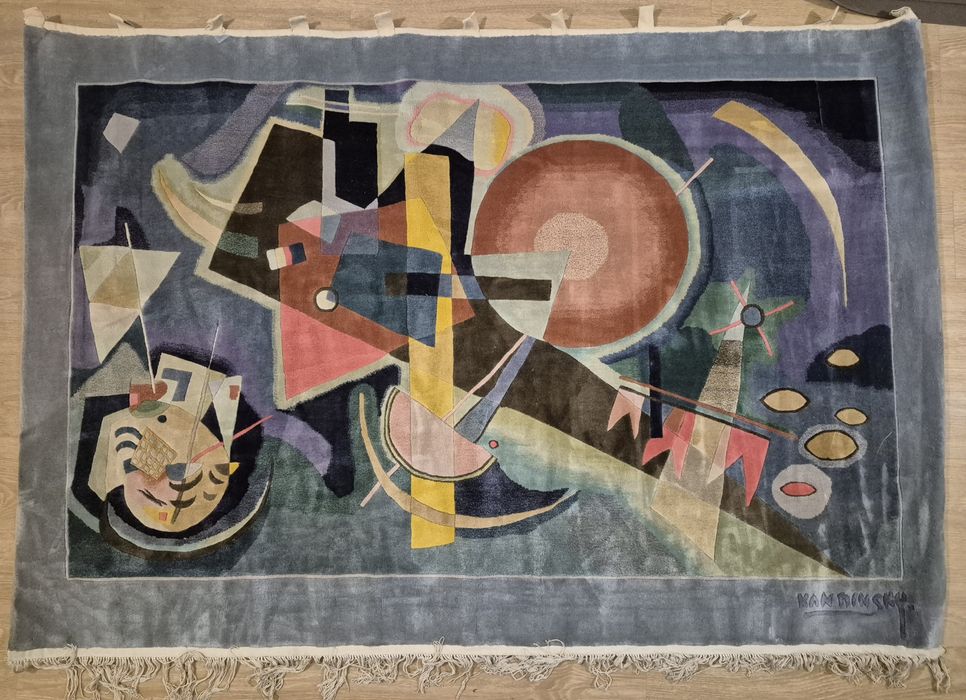 Tapete Artístico em Lã – Peça Única de Inspiração Kandinsky