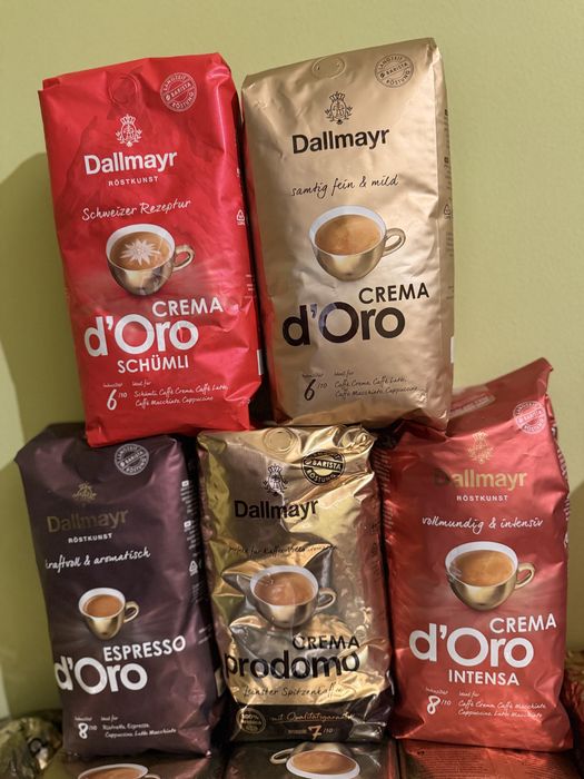 Кава в зернах Dallmayr (Crema d'Oro, Espresso, Prodomo) 1 кг