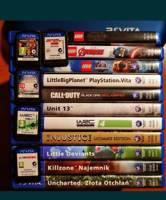 Sprzedam pakiet 16 gier PS Vita