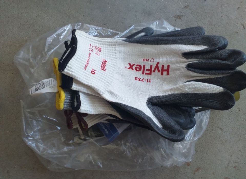 12  pares luva anti-corte de proteção novas
