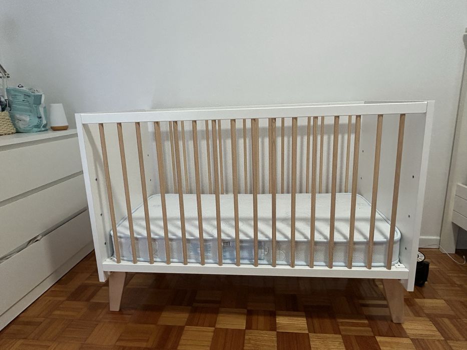 Cama berço Zippy 3 em 1 + colchão