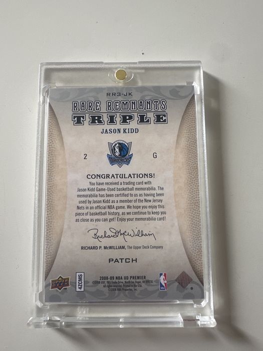 Karta UD Rare Remnants Triple Jason Kidd /50