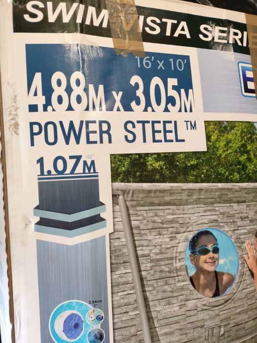 Piscina tubular marca Power Steel
