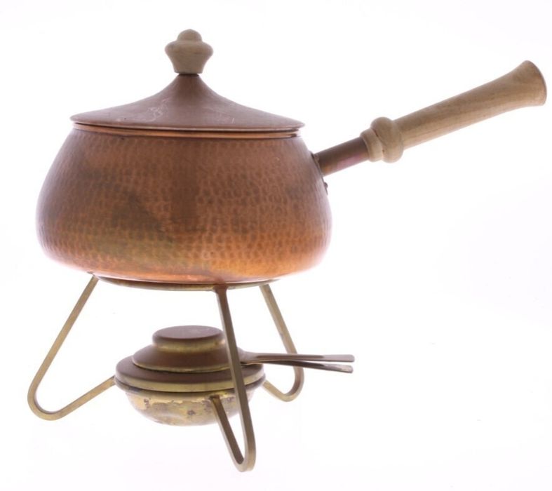 Panela Em Cobre Com Lamparina