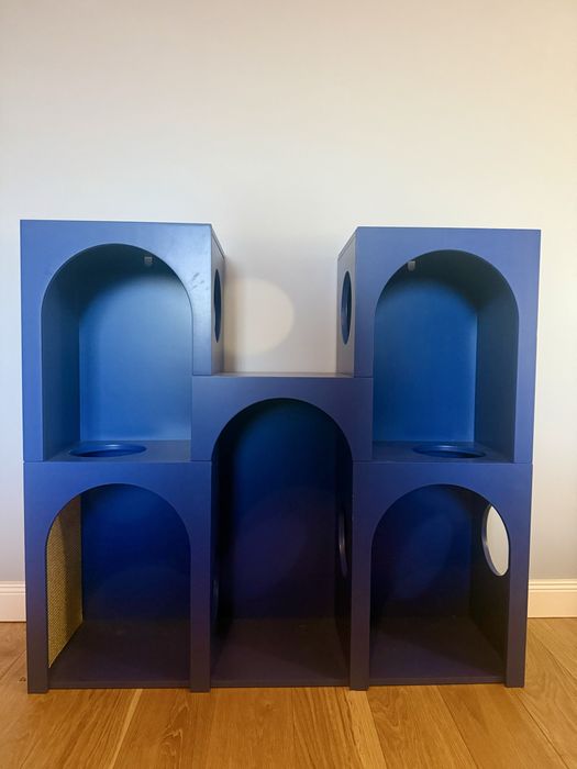 JOTEX ADA designerska półka domek dla kota szafka drapak regał granat