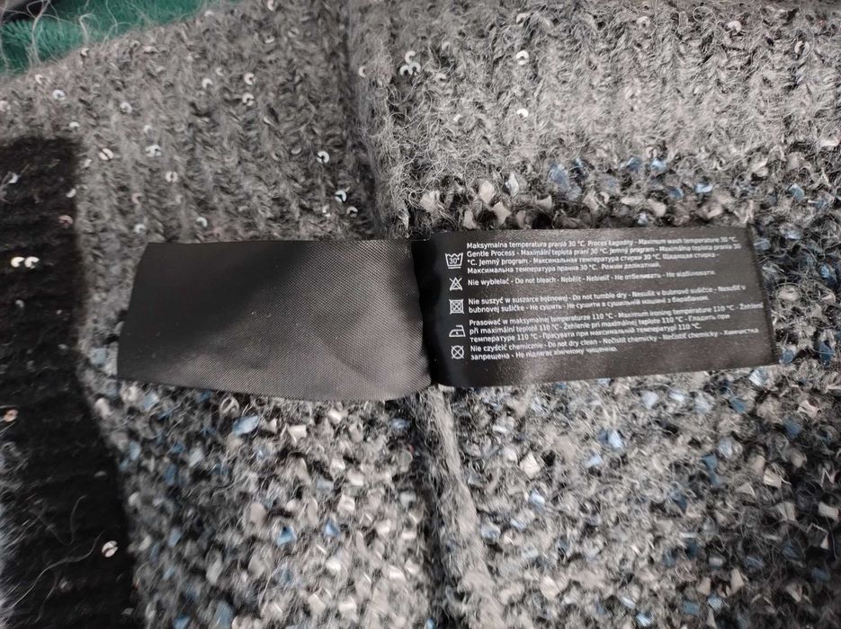 Medicine sweter damski - kardigan z cekinami, rozmiar M