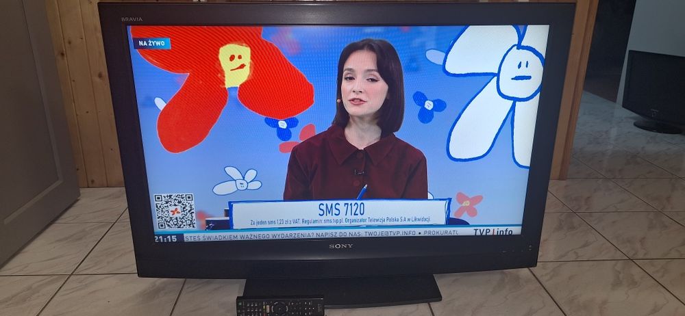KDL40U2530 TV Sony 40" FullHD, podstawa+pilot. Sprawny.