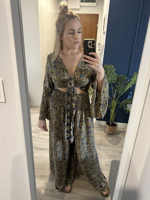 Komplet jedwabny nowy