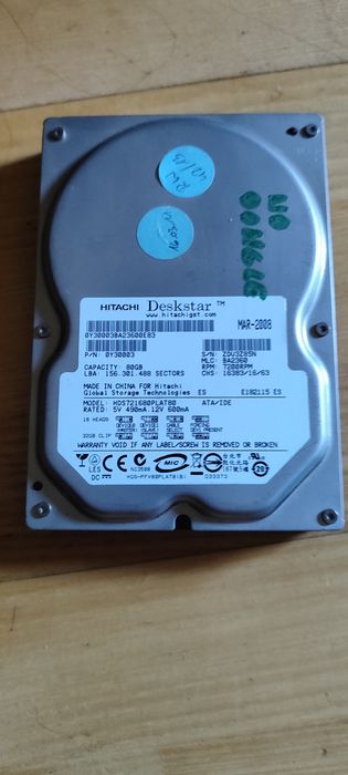 Dysk twardy HDD80 GB PATA