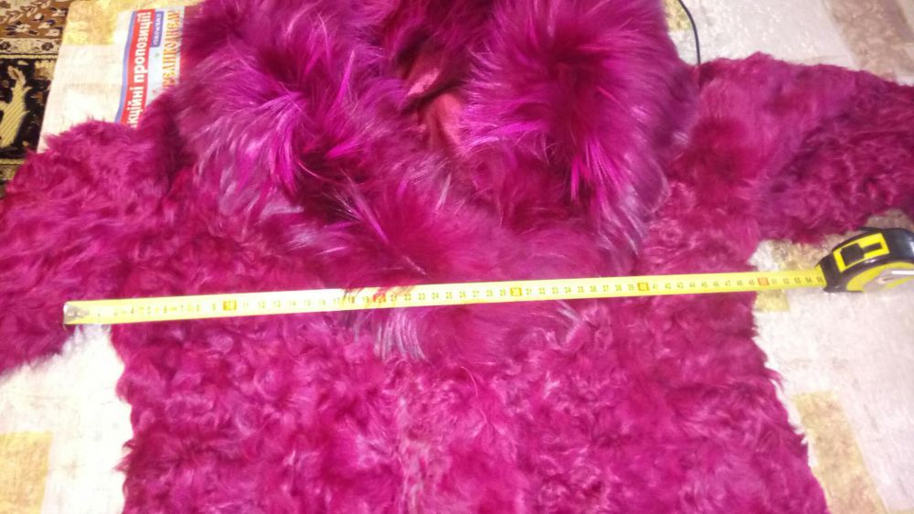 шуба с енота