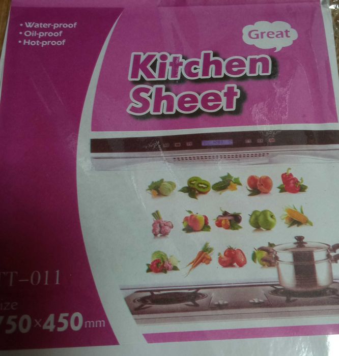 Наклейка самоклеющаяся 90 см х 60 см для кухни, ванной