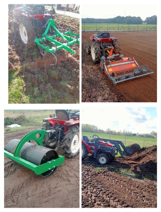 Usługi glebogryzarka separacyjna, równanie terenu trawnik