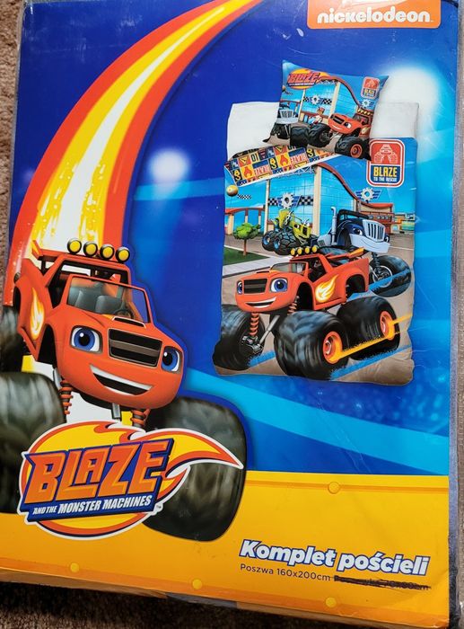Poszewka 160x200 Blaze i Mega Maszyny