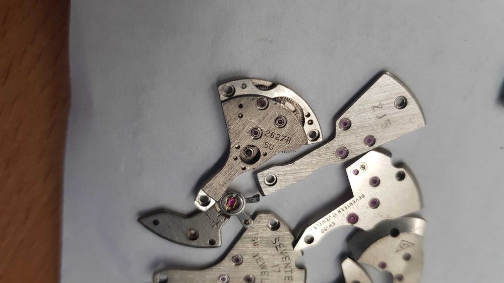 Mostek elementy napędu zegarka SWISS CCCP