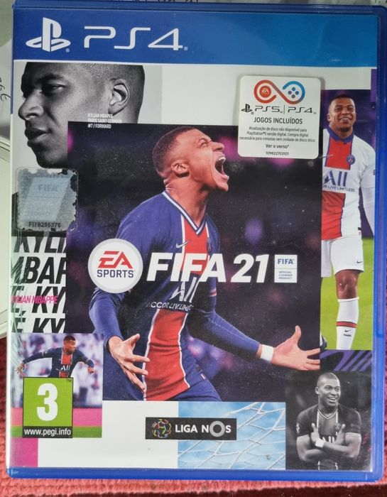 3 jogos ps4 2 fifa e 1 pés