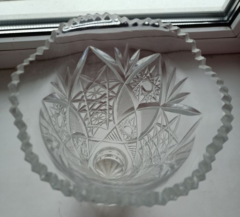 Кришталь. Ваза радянських часів 23см